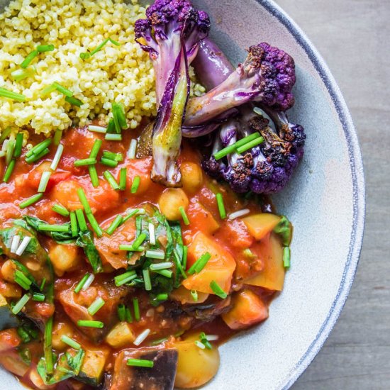 Easy Eggplant and Chickpea Stew