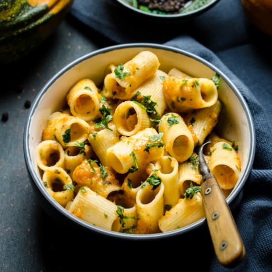 Creamy pumpkin pasta