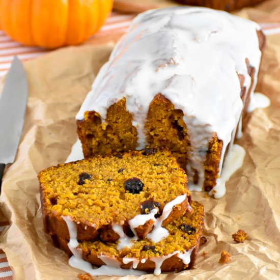 Rum Raisin Pumpkin Bread