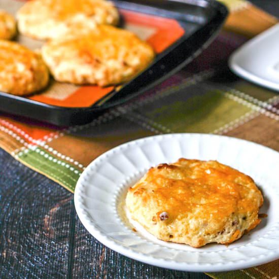 Low Carb Bacon Cheddar Scones