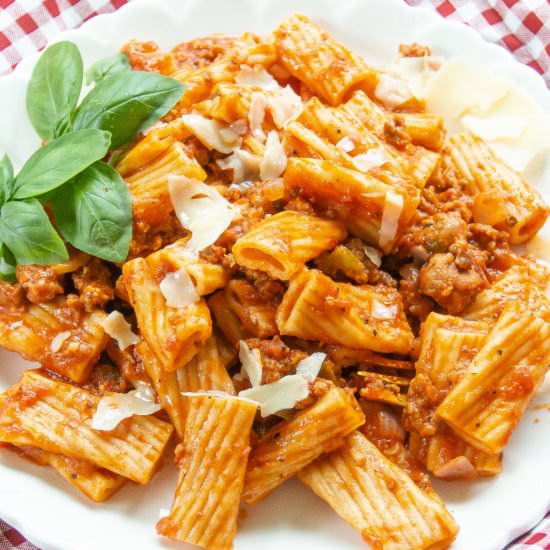 Rigatoni and Sausage