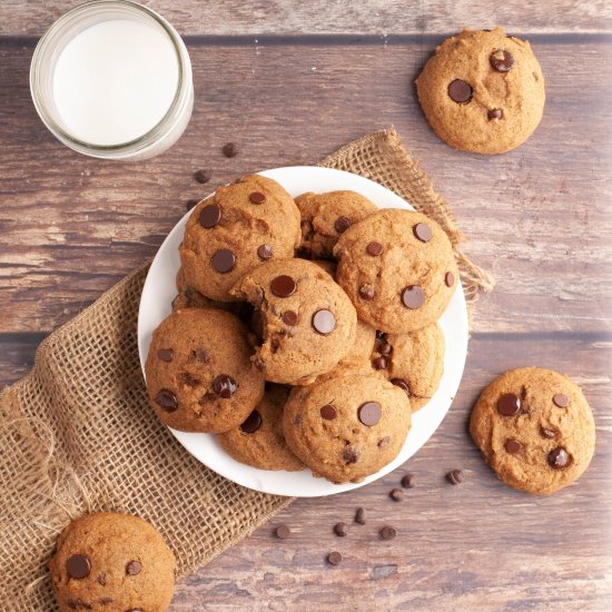 Pumpkin Chocolate Chip Cookies