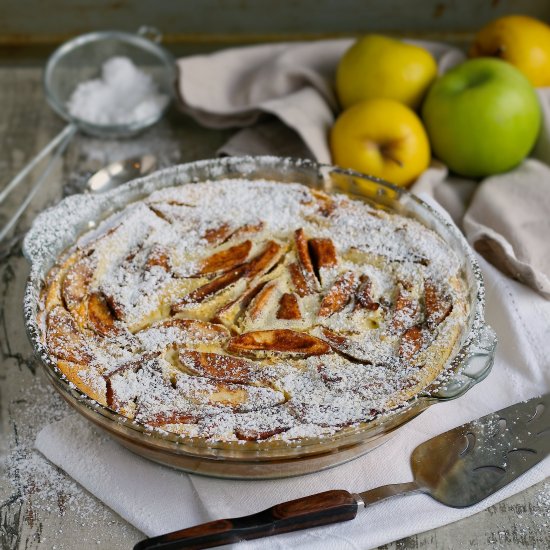 Apple and cinnamon clafoutis