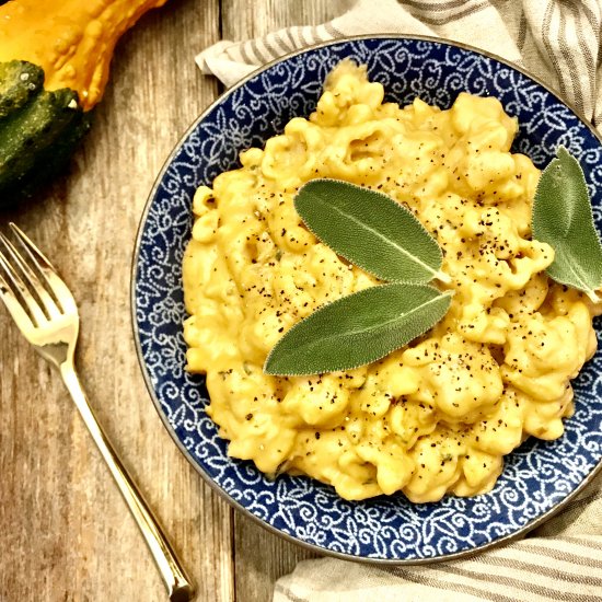 Creamy Pumpkin-Sage Pasta Alfredo