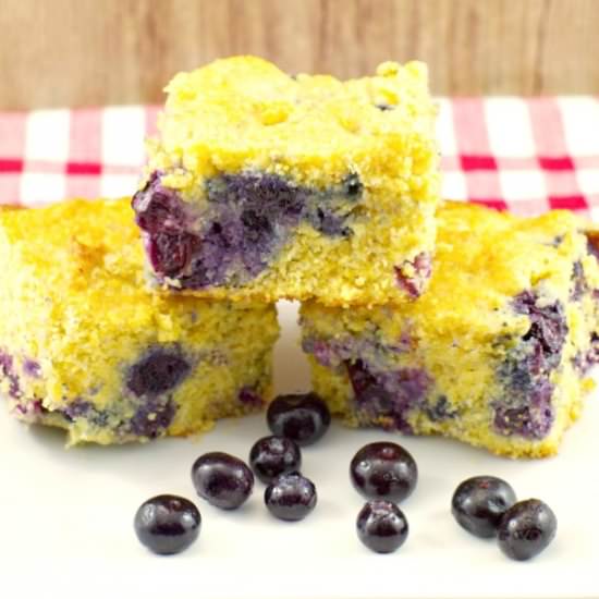 Easy Blueberry Cornbread