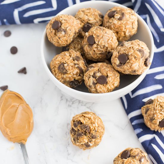 PB Chocolate Chip Energy Bites