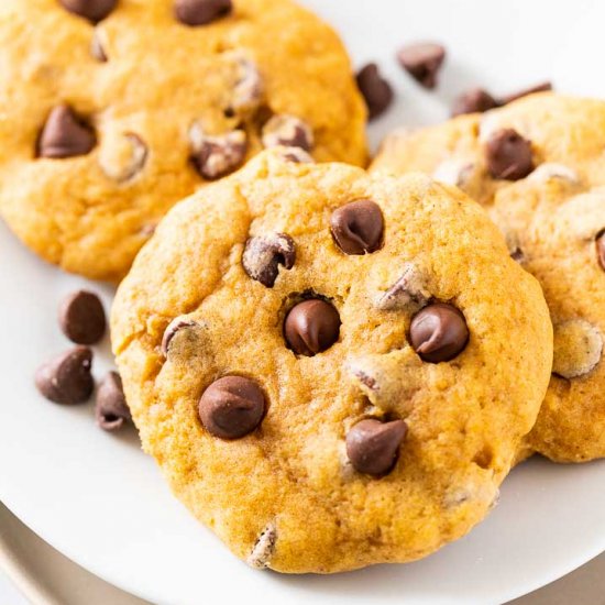 Pumpkin Chocolate Chip Cookies