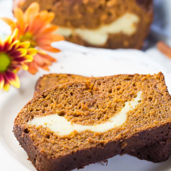 Pumpkin Spice Cream Cheese Loaf