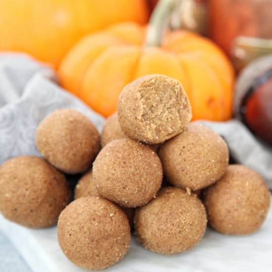 No Bake Pumpkin Pie Bites