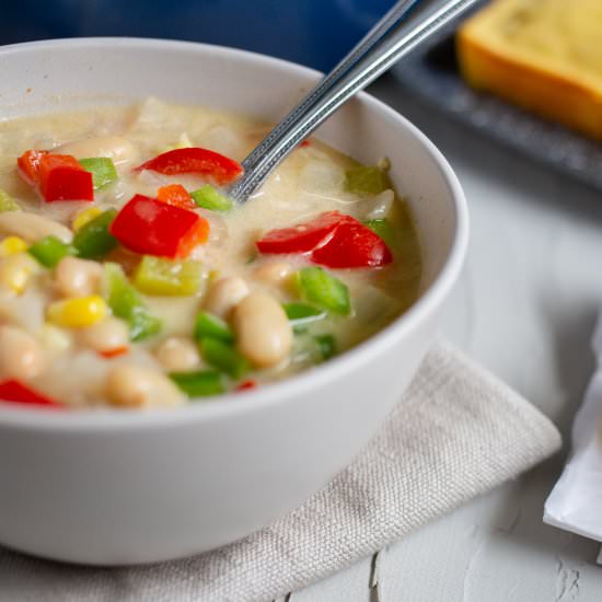 Vegetarian White Bean Chili