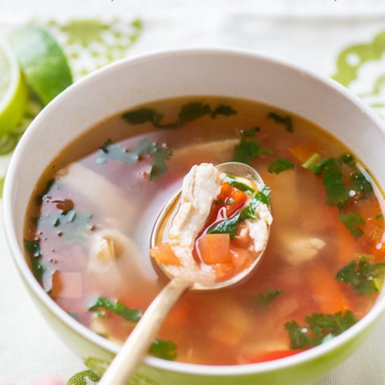 Healthy Thai Chicken Soup