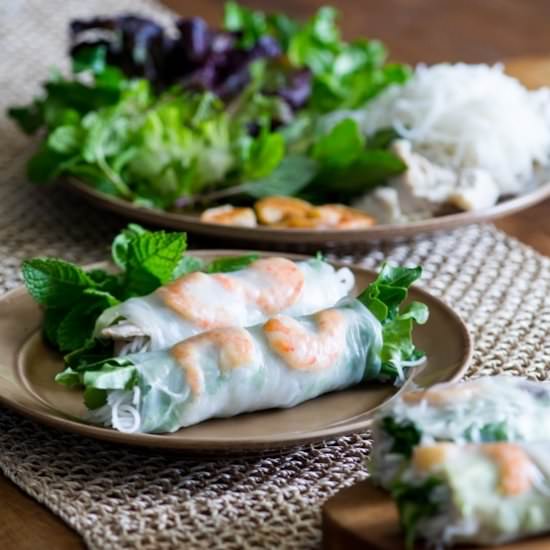 Vietnamese Shrimp Spring Rolls