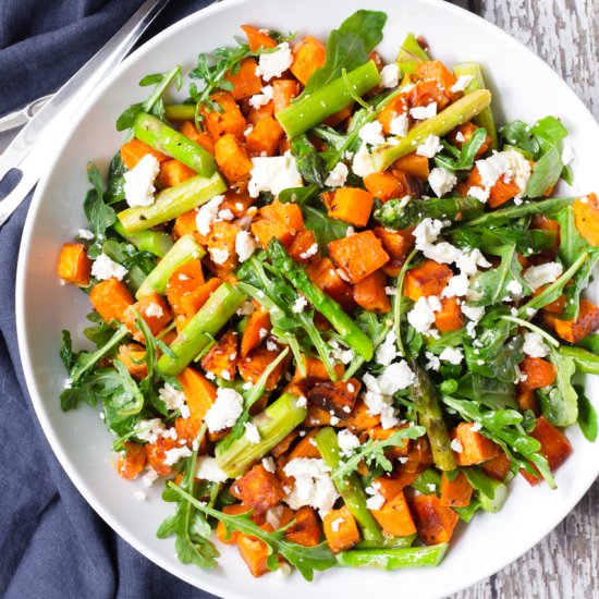 Asparagus and Sweet Potato Salad