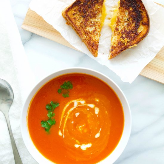 Tomato Soup and Grilled Cheese