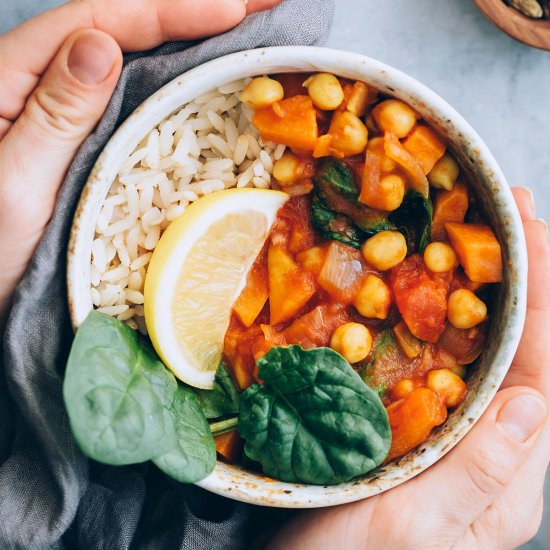 Sweet Potato Chickpea Stew