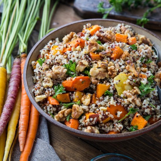 Roasted Vegetable Quinoa Salad