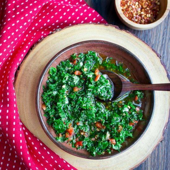 5 minute Chimichurri Sauce