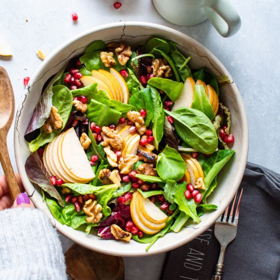 Asian Pear and Walnut Salad