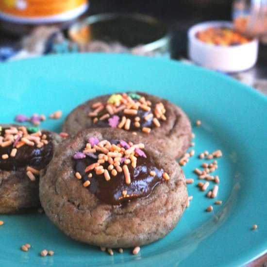 Snickerdoodle Pumpkin Butter Thumbprints