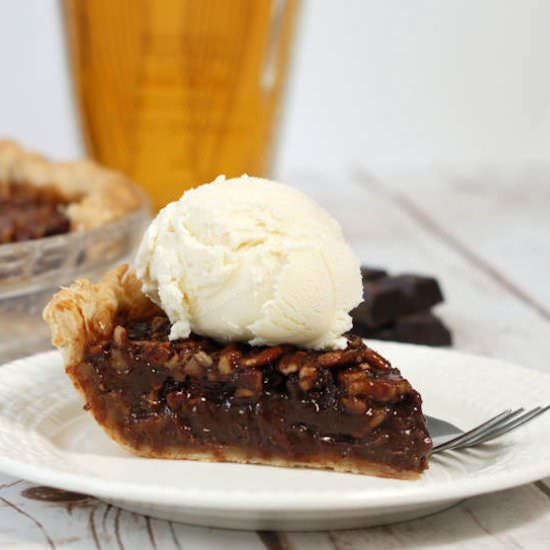 Chocolate Bourbon Pecan Pie