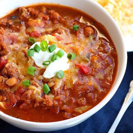 Ground Beef & Chorizo Chili