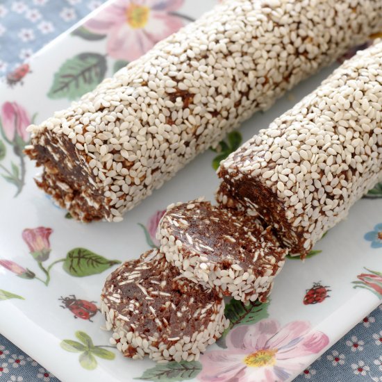 Healthy Chocolate Salami