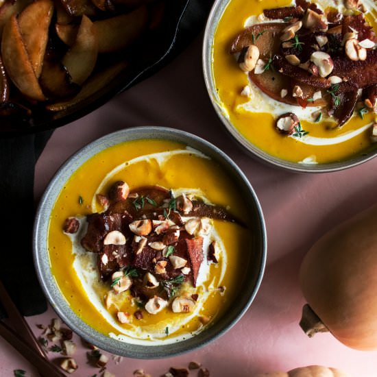 Caramelized Apple Squash Soup