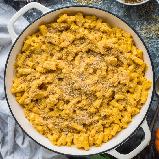 Vegan Pumpkin Mac And Cheese