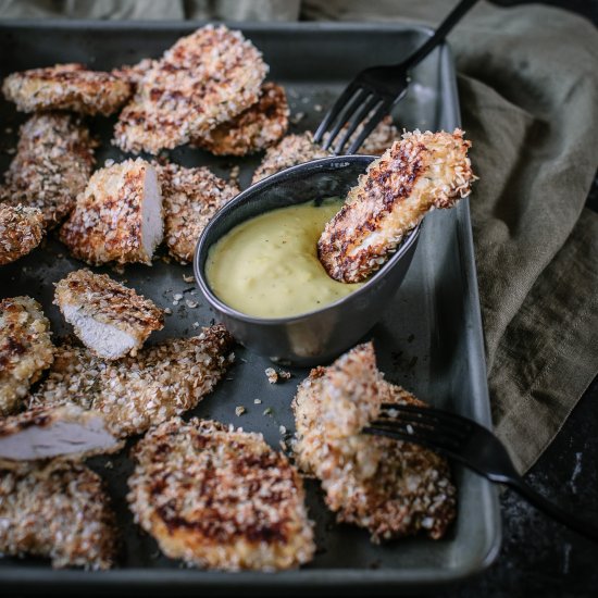 Baked Quinoa Crumbed Chicken