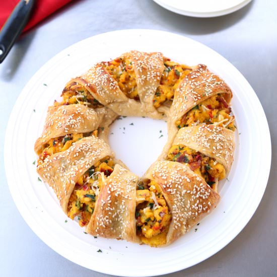 Bacon & Egg Crescent Ring