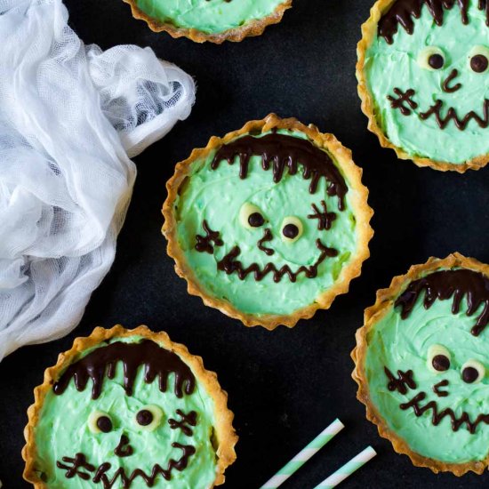 Halloween Frankenstein Tartelettes