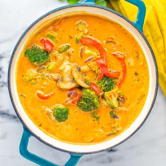 Red Curry Coconut Soup