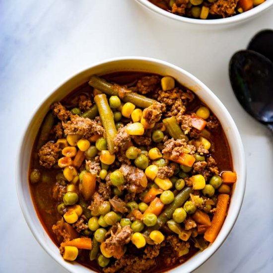 One Pot Vegetable Beef Soup