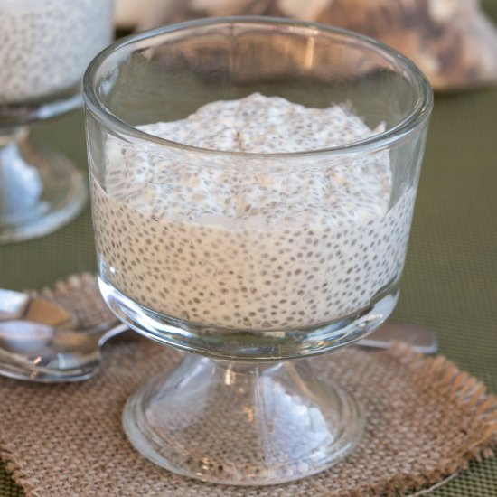 Eggnog Chia Pudding