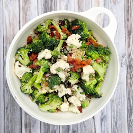 Cauliflower Broccolii Summer Salad