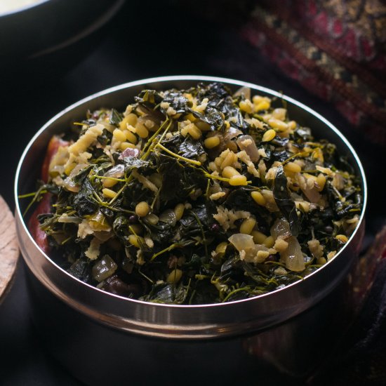 Moringa leaves stir fry