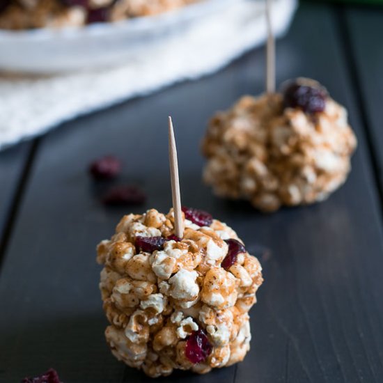 Cranberry Almond Popcorn Balls