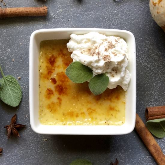 pumpkin crème brûlée