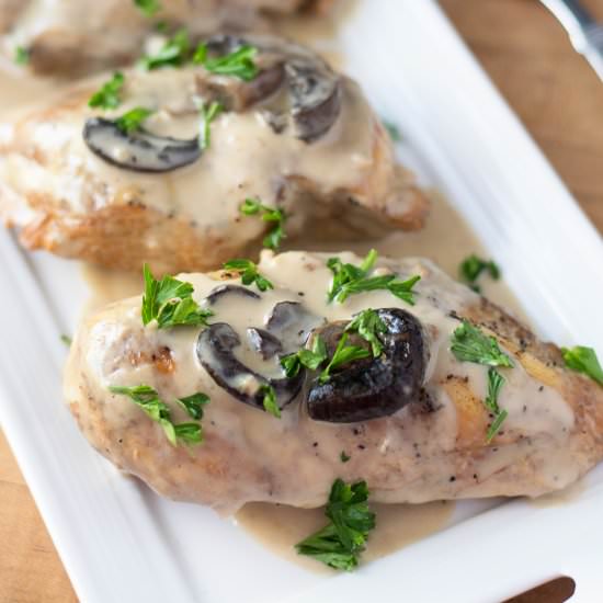 Crockpot Chicken Marsala