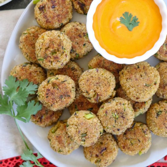 BAKED QUINOA ZUCCHINI BITES