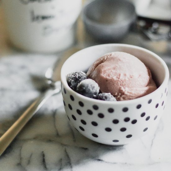 Concord Grape & Lemon Thyme Sherbet