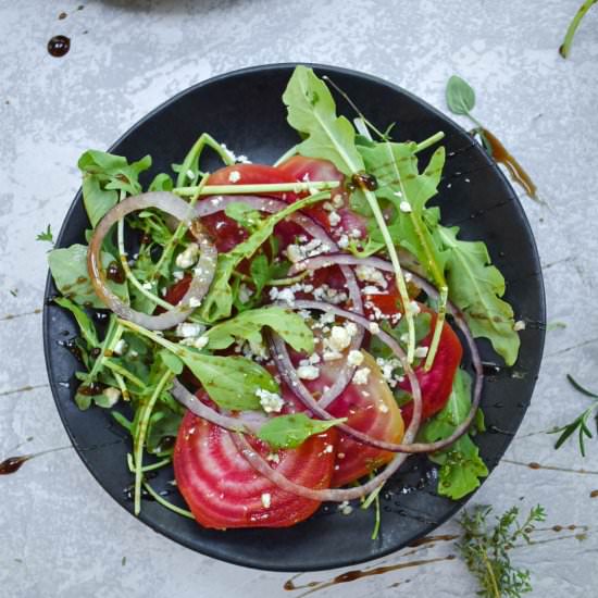 Chioggia Beet & Gorgonzola Salad