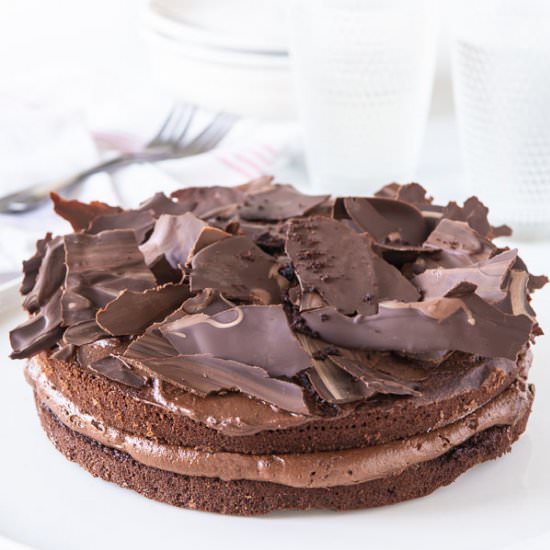 Choco coffee mousse tart