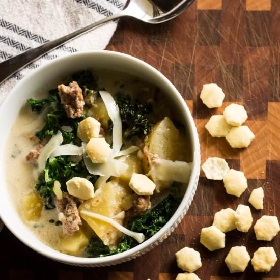 Zuppa Toscana in the Slow Cooker