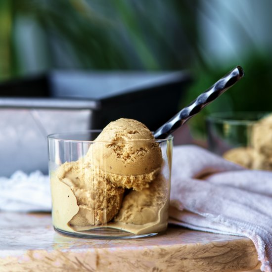 Dairy-Free Hojicha Ice Cream