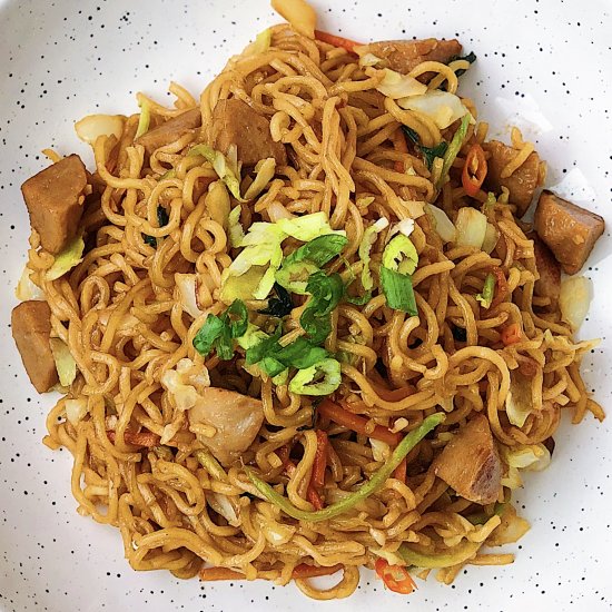 Indonesian Fried Noodles Mie Goreng