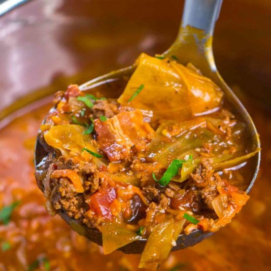 Instant Pot Cabbage Roll Soup