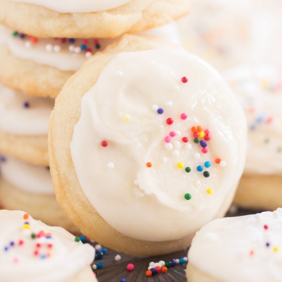 Iced Vanilla Amish Sugar Cookies