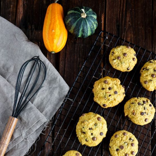 Pumpkin cookies recipe with chocola