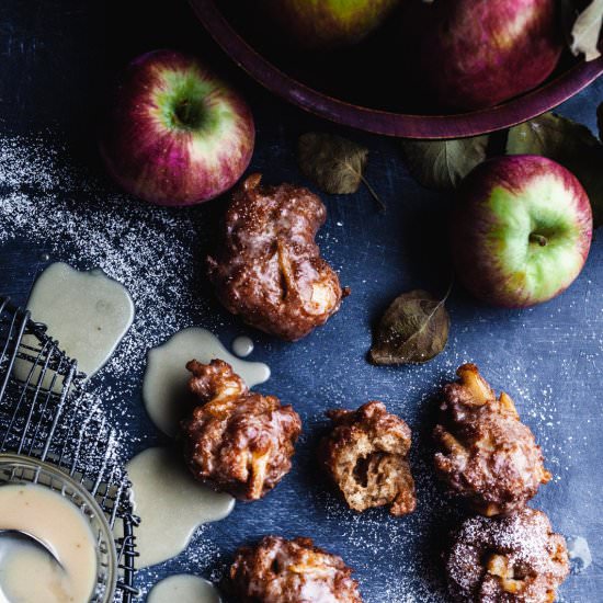 Chai Spiced Apple Cider Fritters